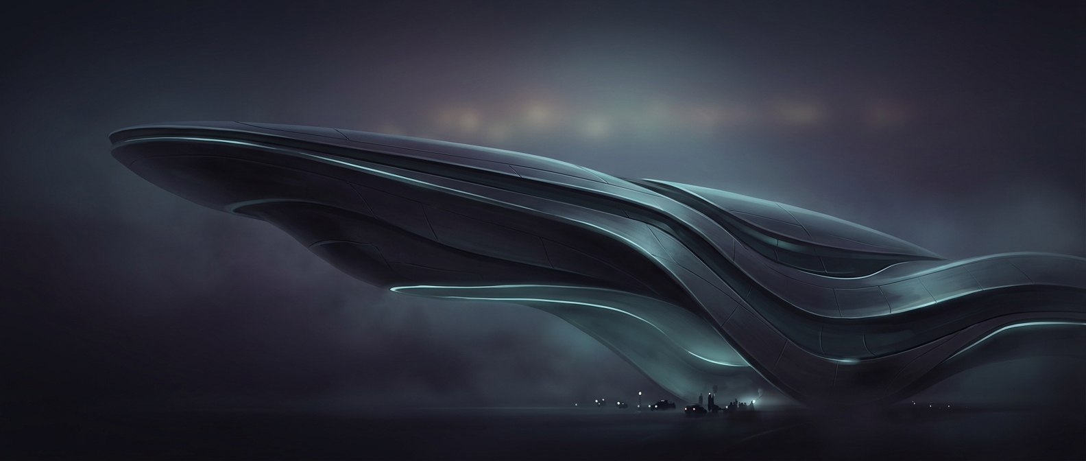 The border crossing that looks like a spaceship