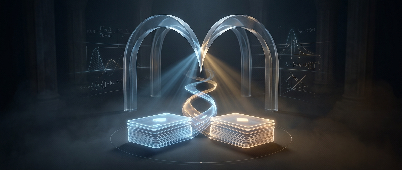 A perfect faro shuffle starts with exactly 26 cards