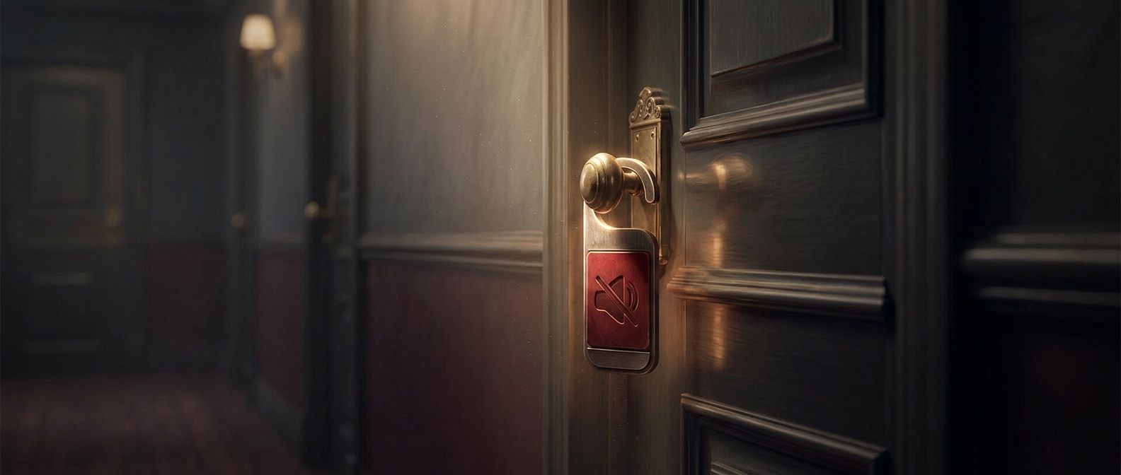 Do not disturb signs started in the early 1900s
