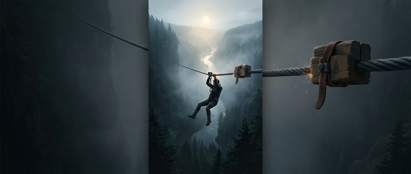 Why a leather glove can stop a zipline rider