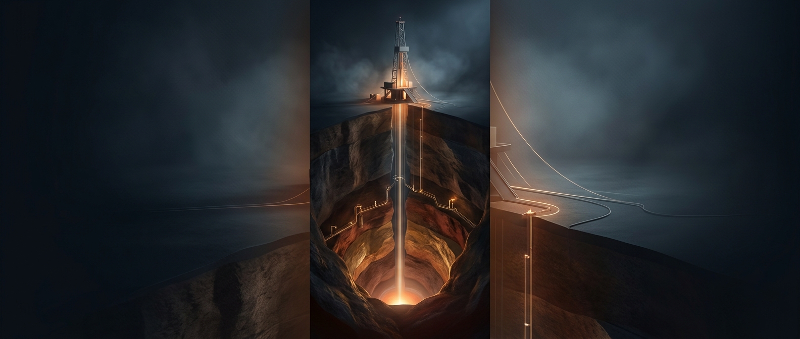 Geothermal heating requires drilling deep boreholes
