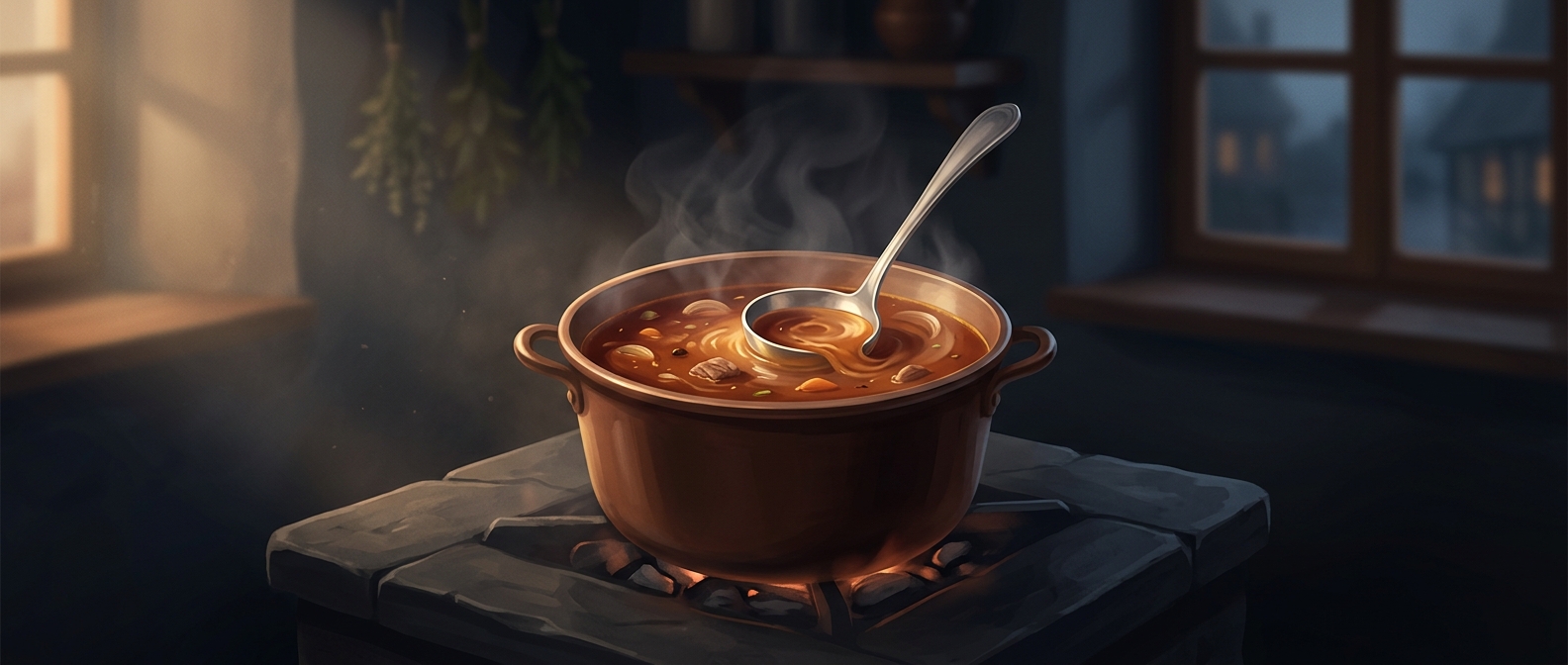 Real goulash is a soup, not a stew