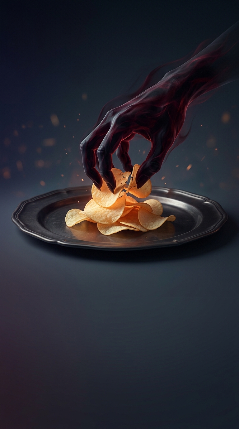 One of the world's most popular snack foods was originally invented in 1853 purely out of what negative emotion?