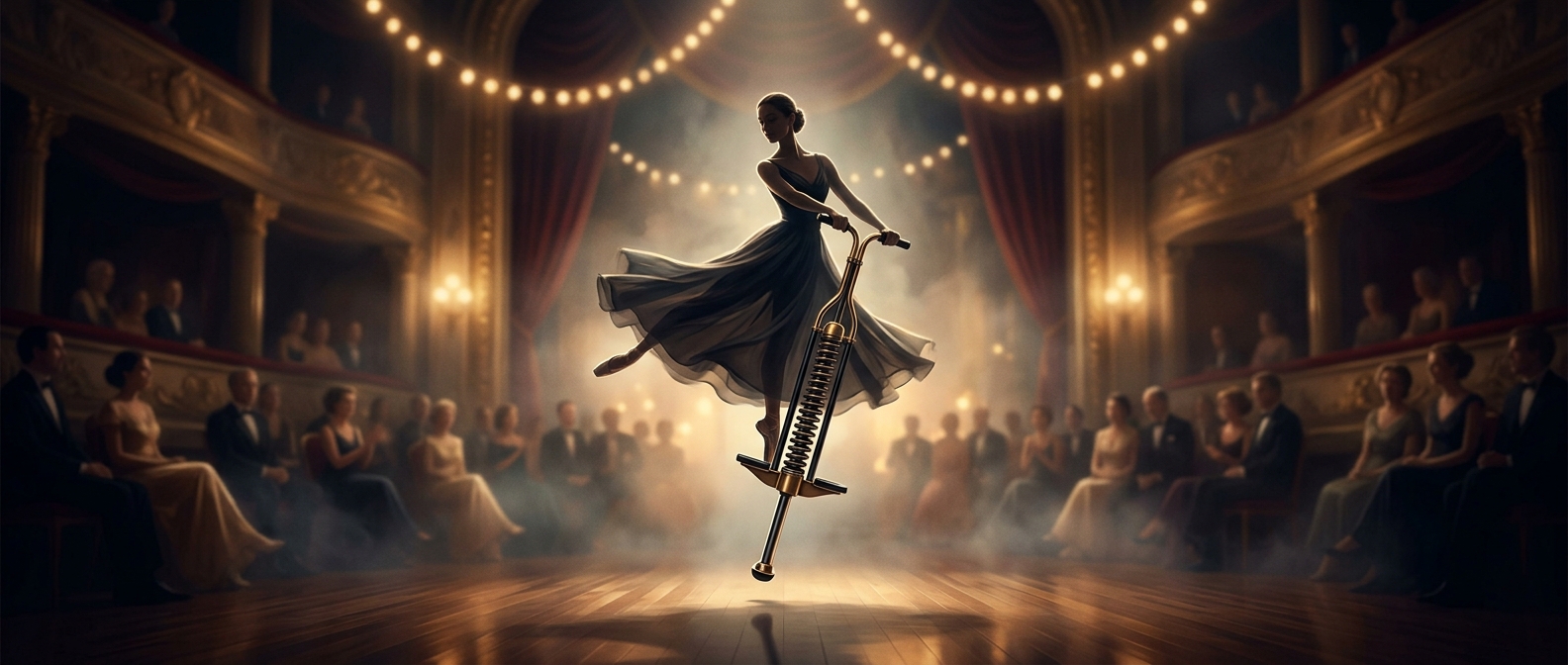Pogo sticks were invented for elegant dancing