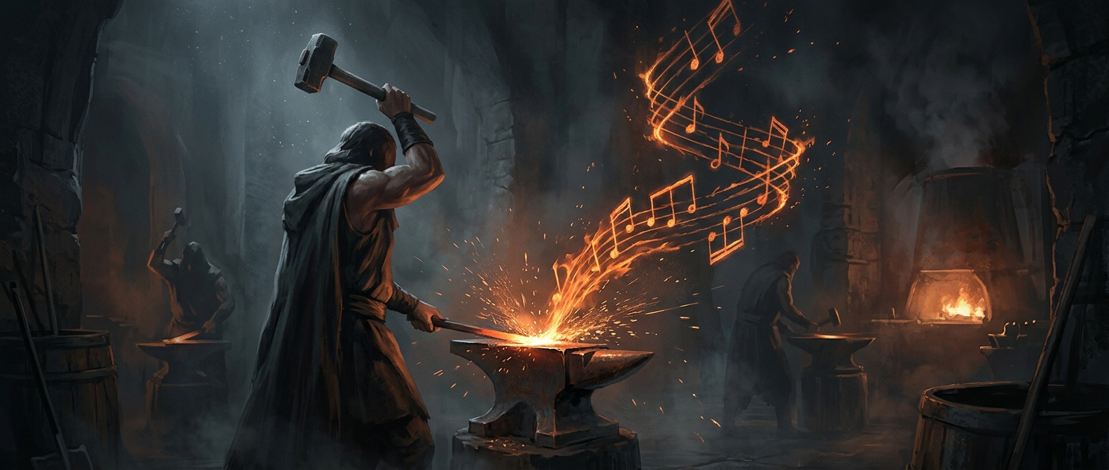 The Lord of the Rings theme was made with anvils
