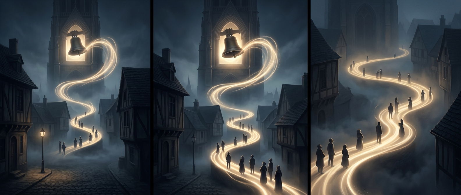 People told time solely by listening to local church bells