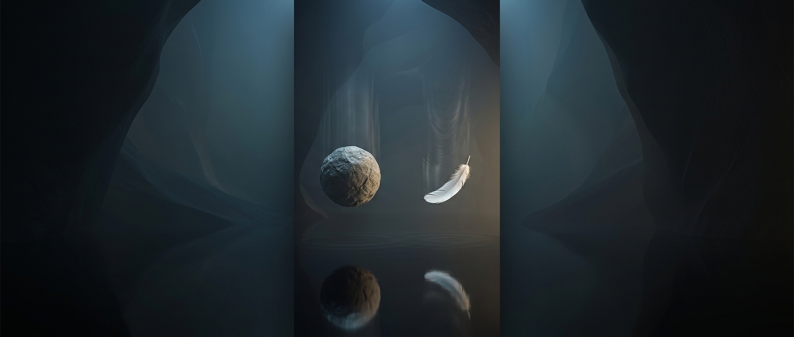 Gravity pulls all falling objects at identical rates