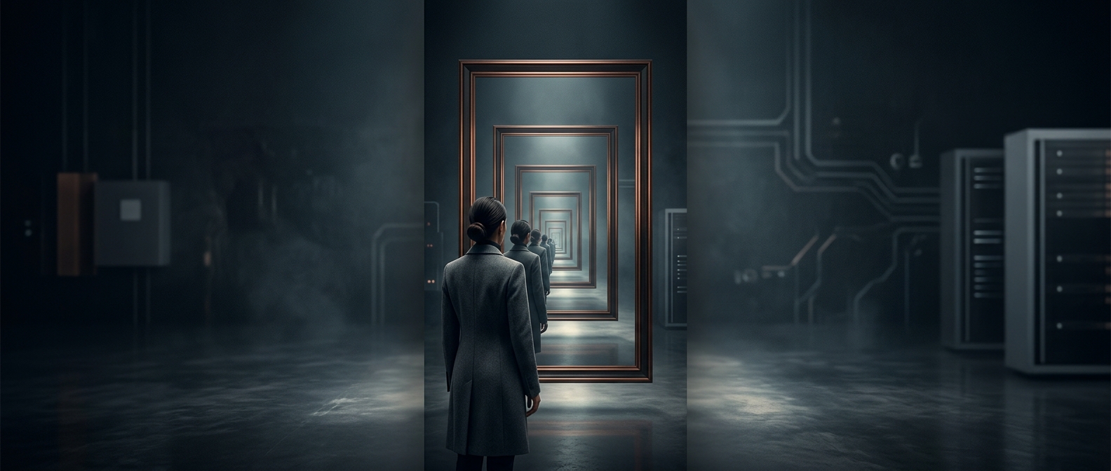 Droste effect creates an infinite visual loop
