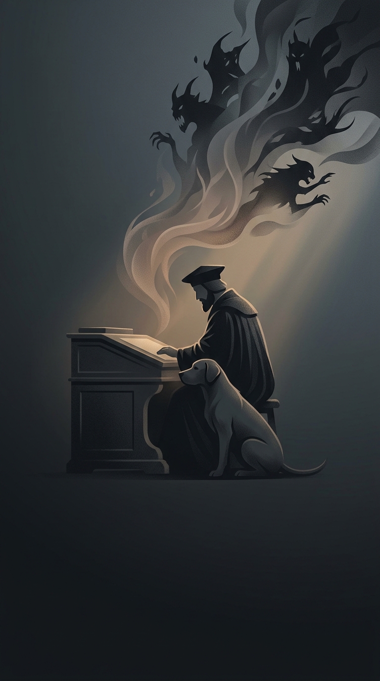 Heinrich Cornelius Agrippa was a famous Renaissance occultist rumored to be accompanied everywhere by a terrifying demonic familiar disguised as a massive black dog.