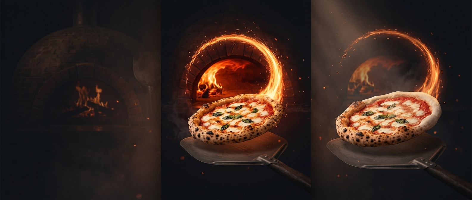 Neapolitan pizza takes just 90 seconds