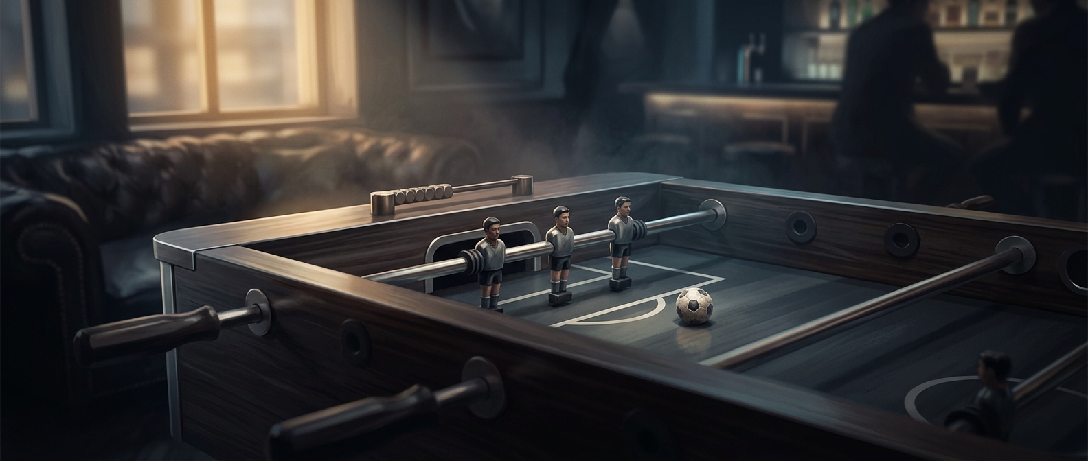 Why American foosball has three goalies