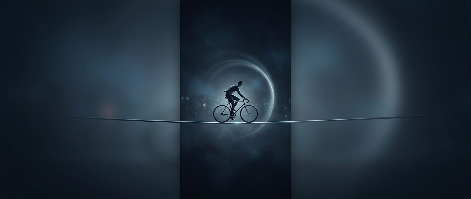 Why a bicycle stays upright while you ride