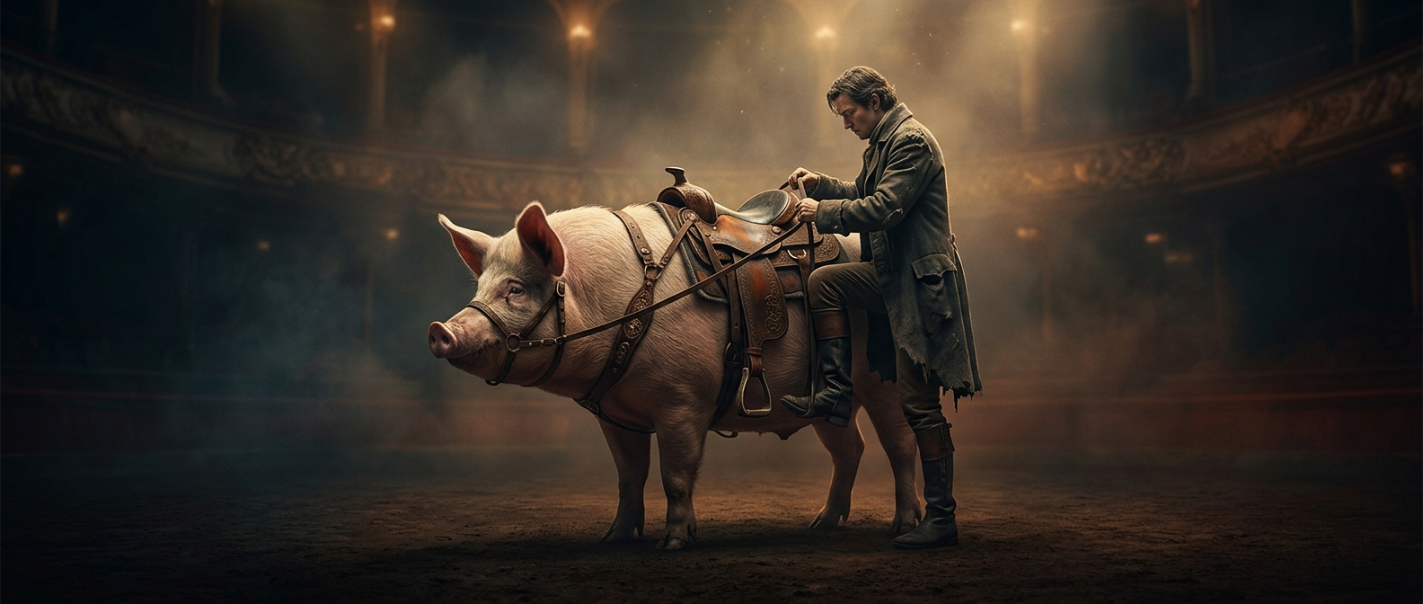 When nobles raced pigs instead of horses