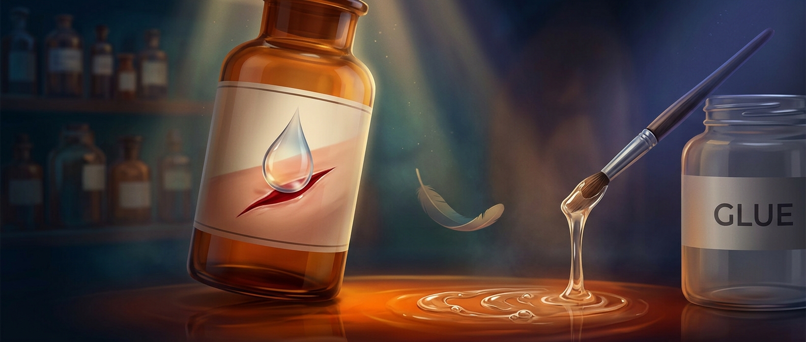 Liquid bandages are basically fancy glue