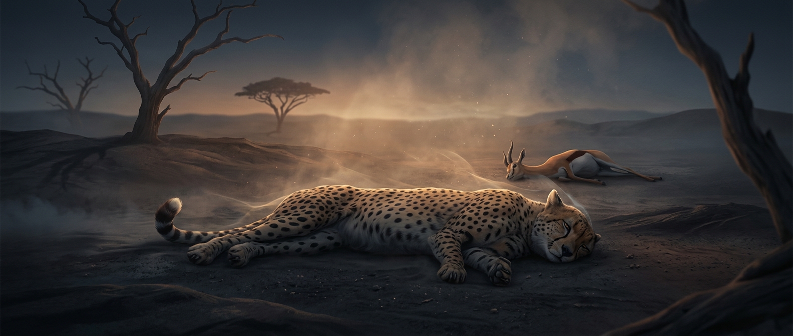 Why cheetahs sometimes abandon their kills
