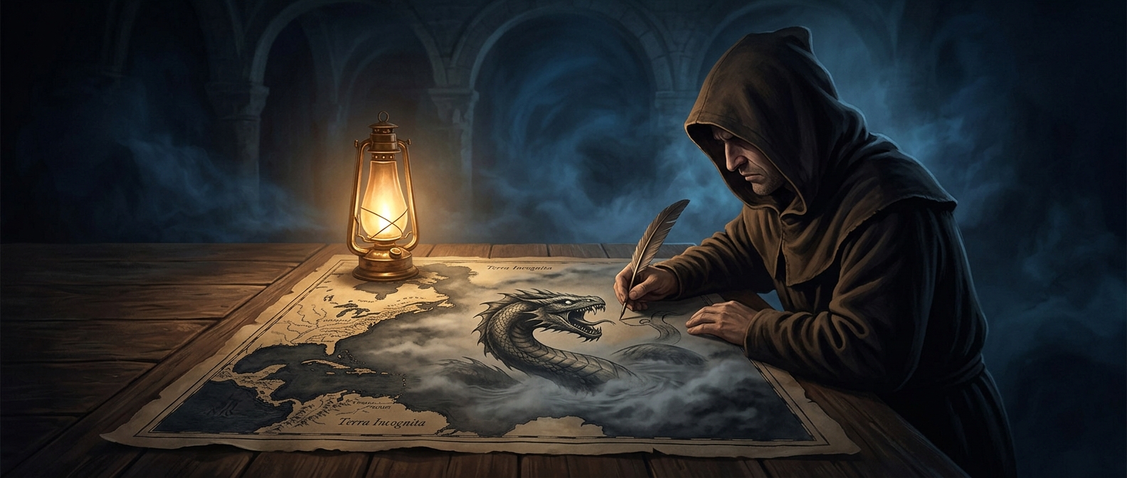 Why old maps were filled with sea monsters