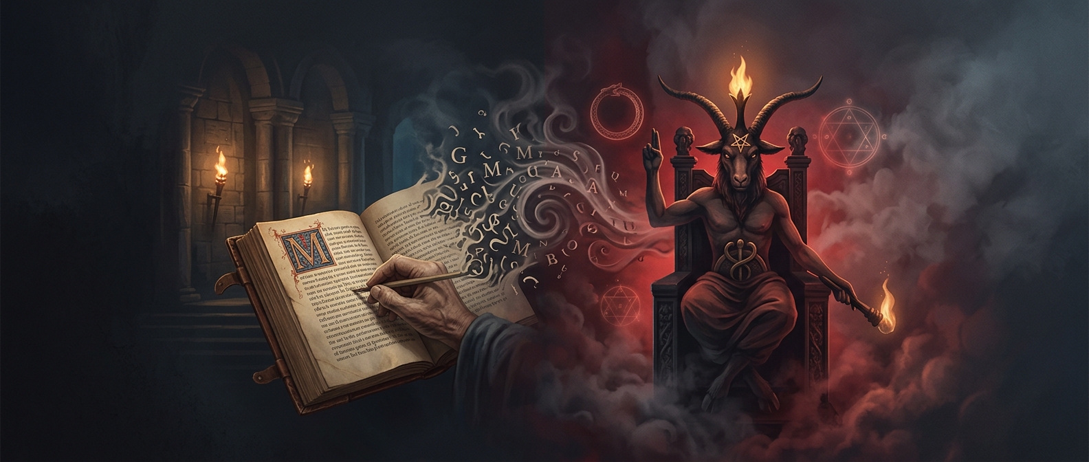 Baphomet was originally just a mispronunciation of Muhammad that occultists later turned into a goat deity