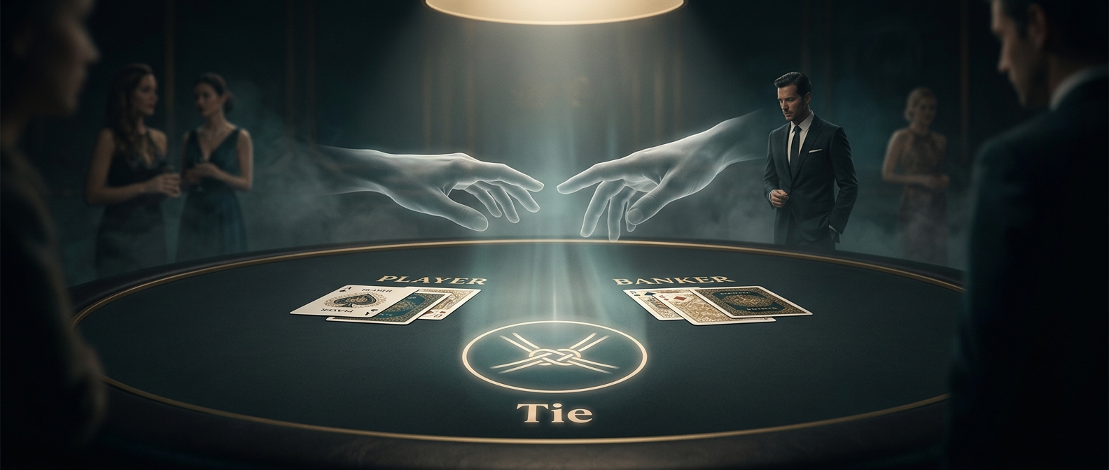 Baccarat allows players to bet on a highly unlikely tie
