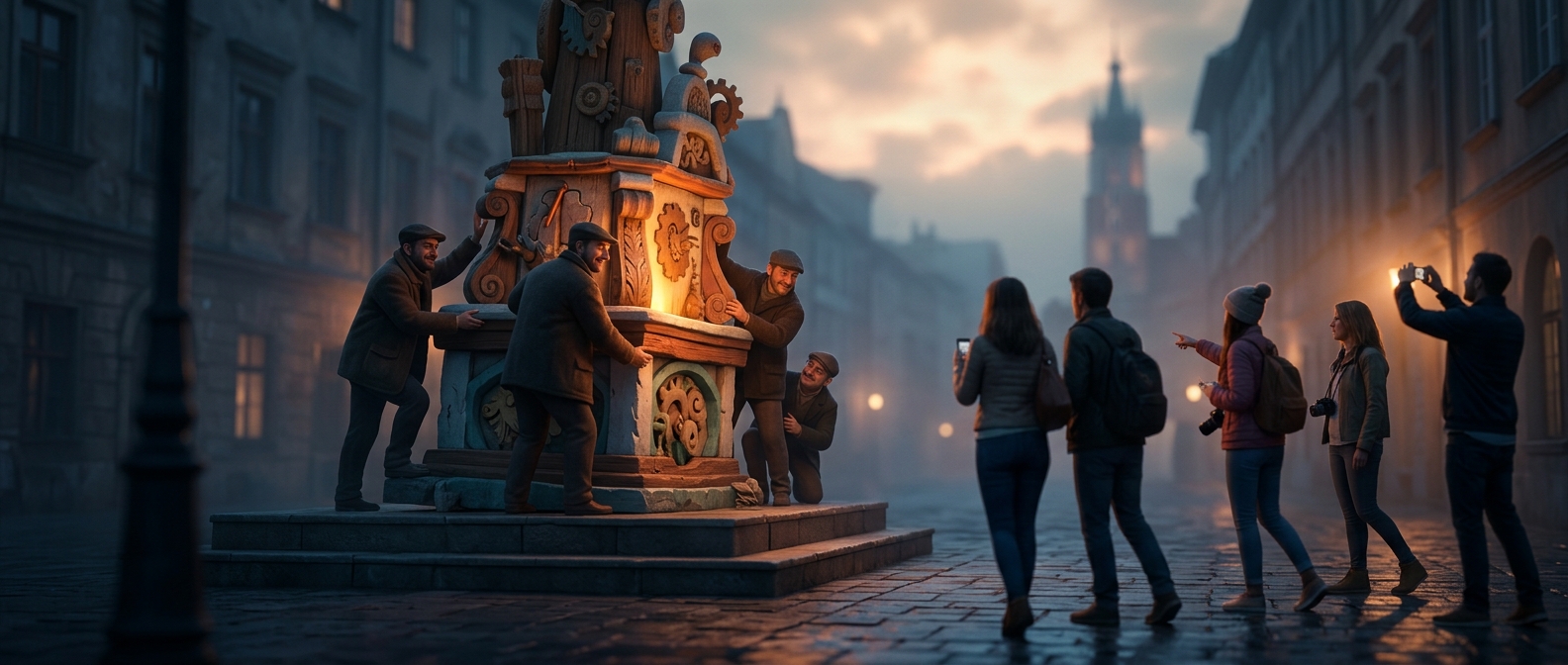 The fake monuments fool tourists into taking photos