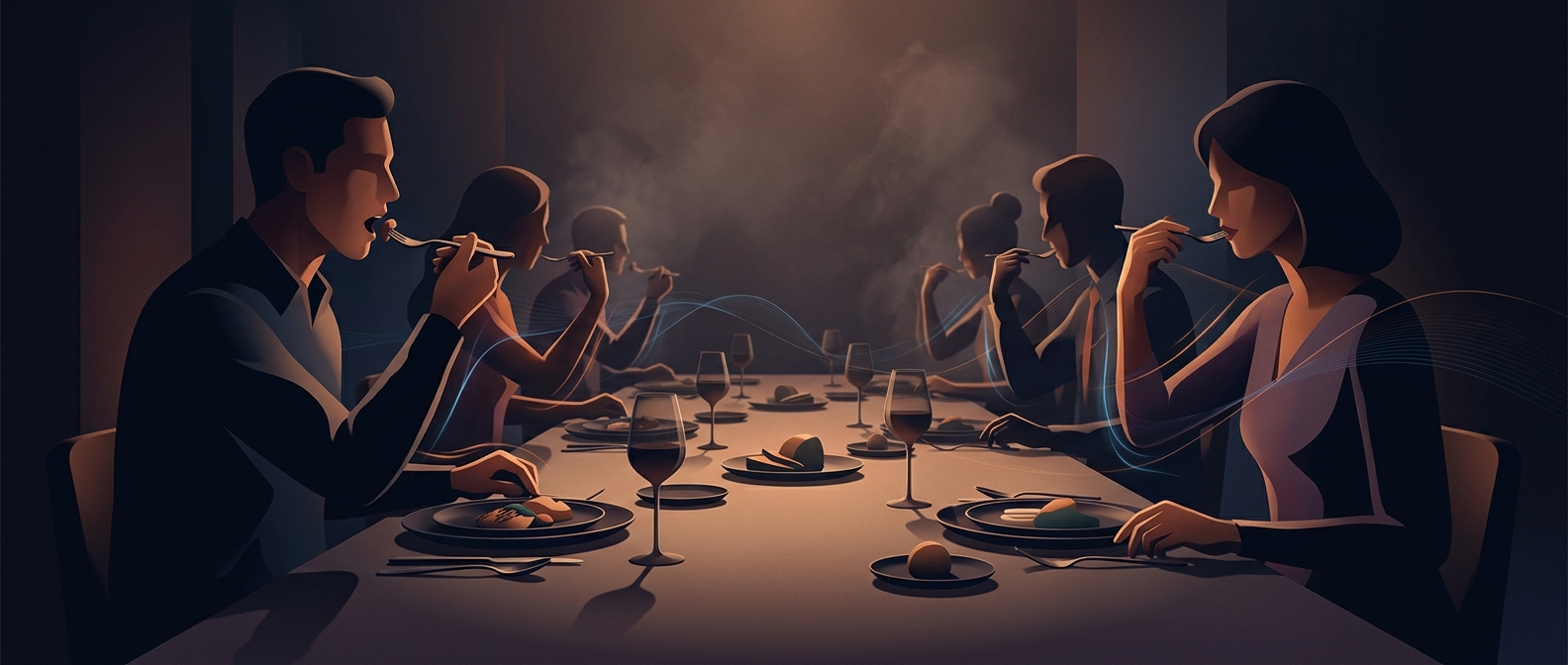 You may unconsciously match your companions' eating speed