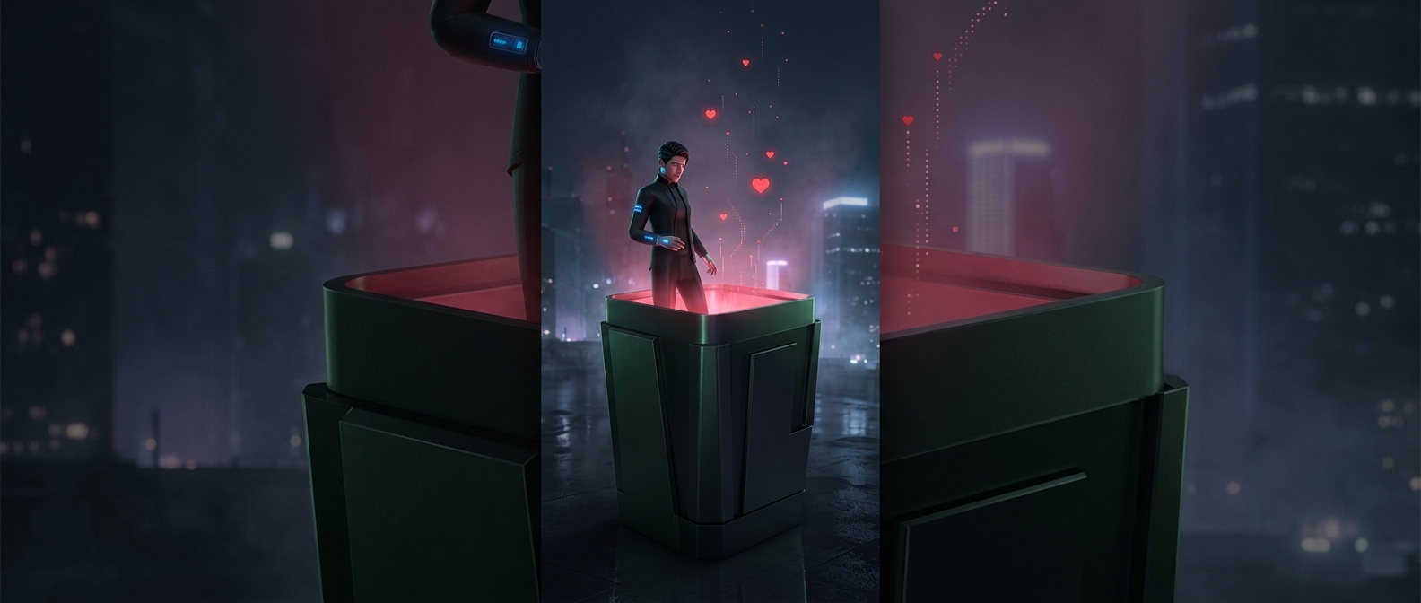 In this game, romance happens in dumpsters