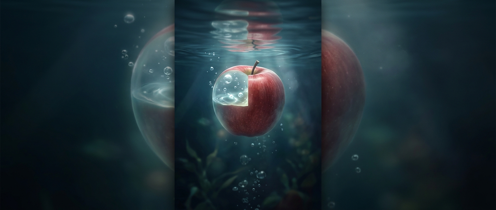 Why apples float instead of sinking