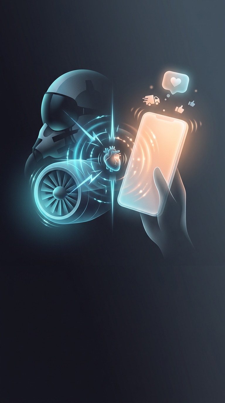 Vibrating alert on your smartphone was originally developed for military mechanics and airplane pilots in the 1960s to warn them of incoming hazards in deafeningly loud environments.