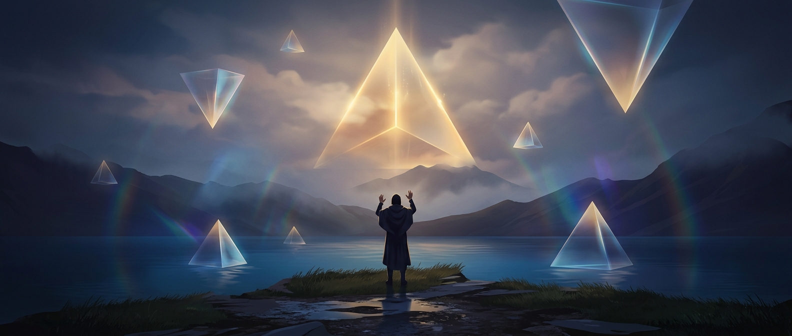 Sacred geometry thinks triangles rule reality