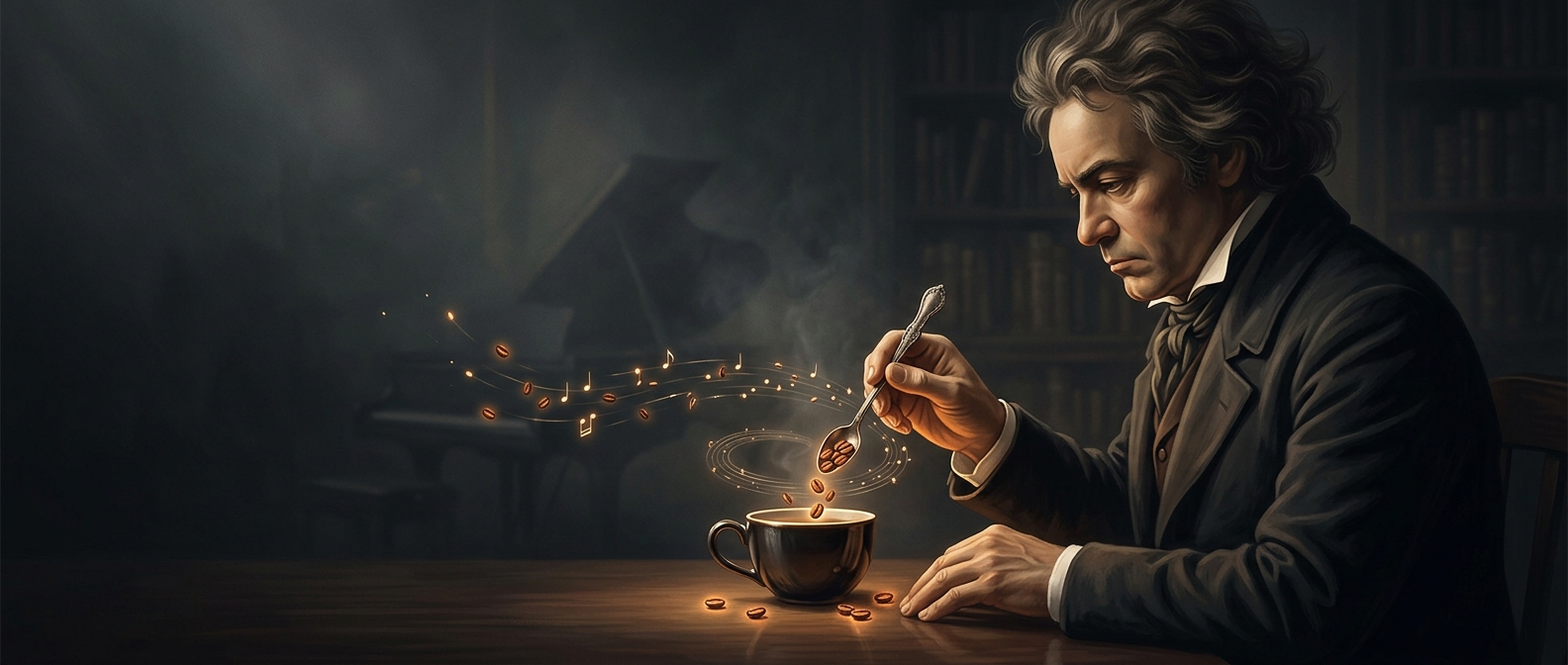 Beethoven counted exactly 60 coffee beans