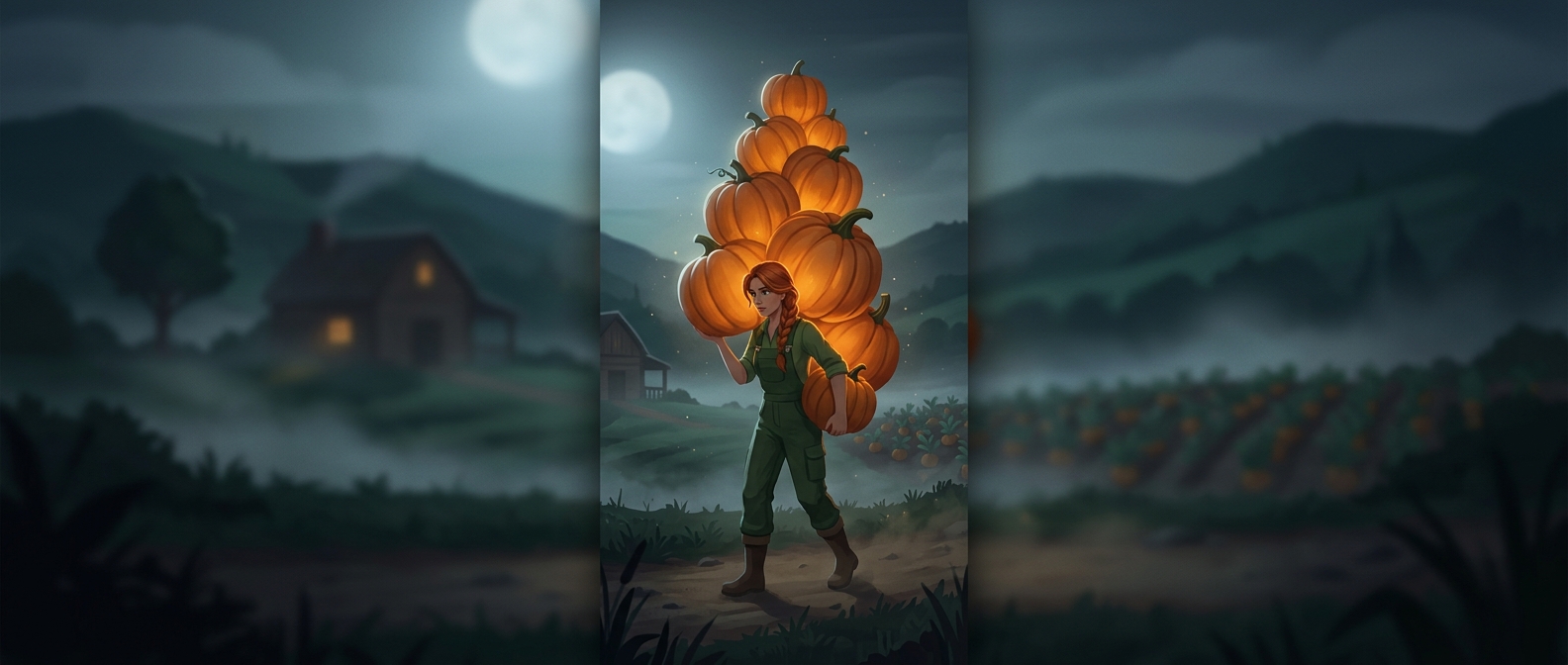 Фермеры в Stardew Valley носят сотни тяжелых тыкв