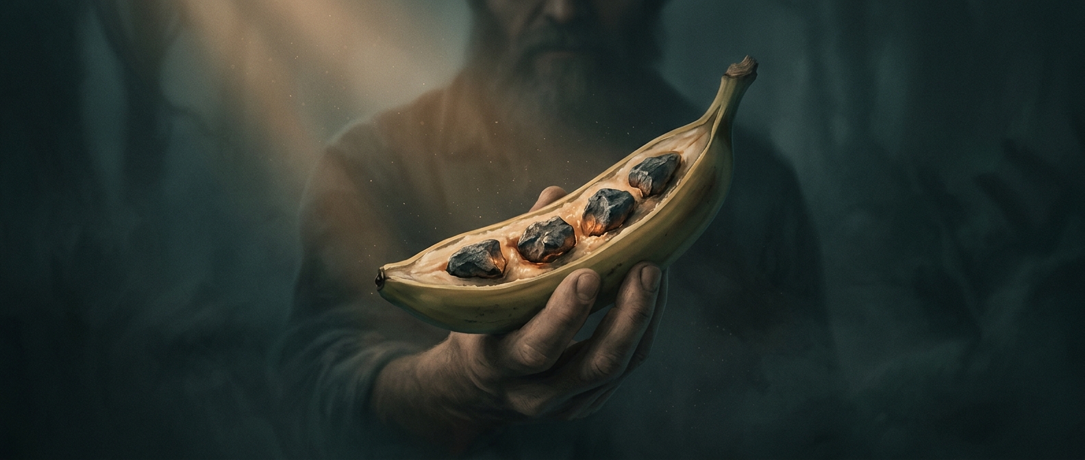Why wild bananas were full of hard seeds