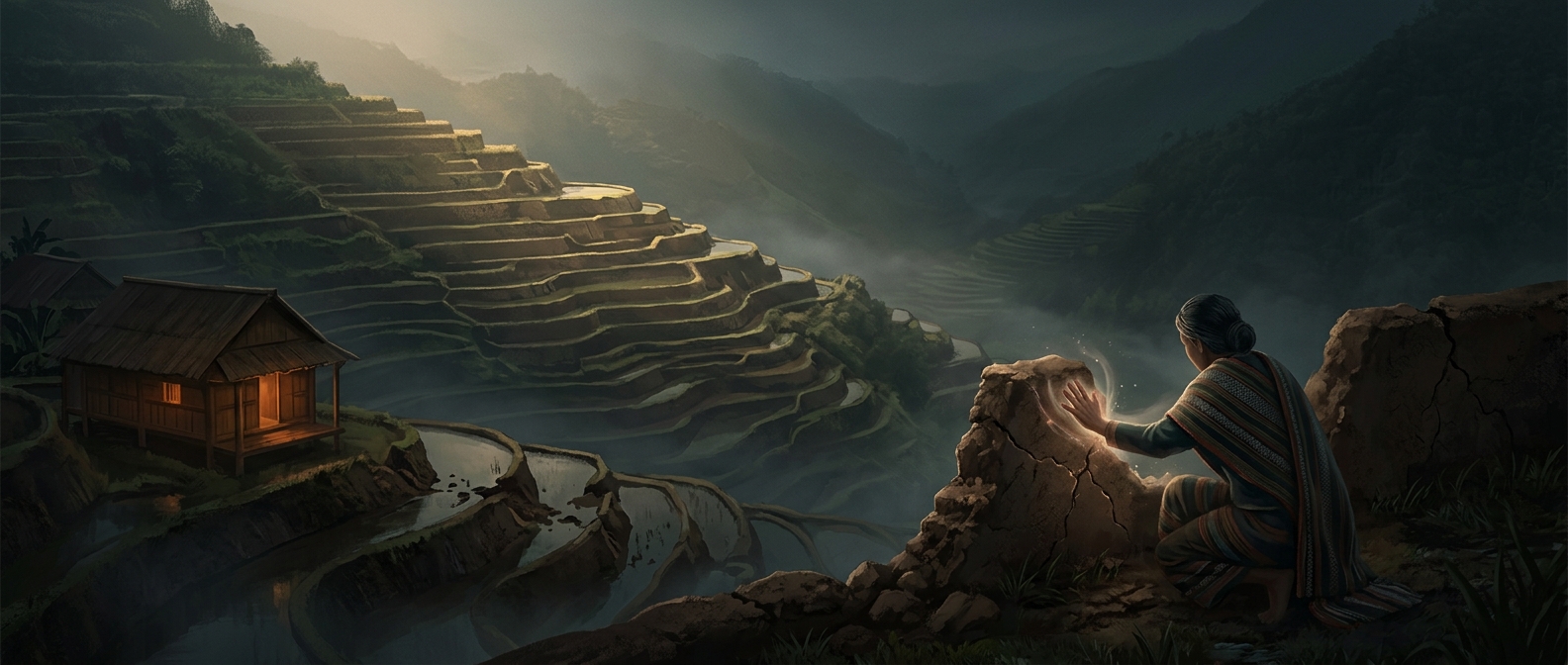These ancient rice terraces need daily repairs