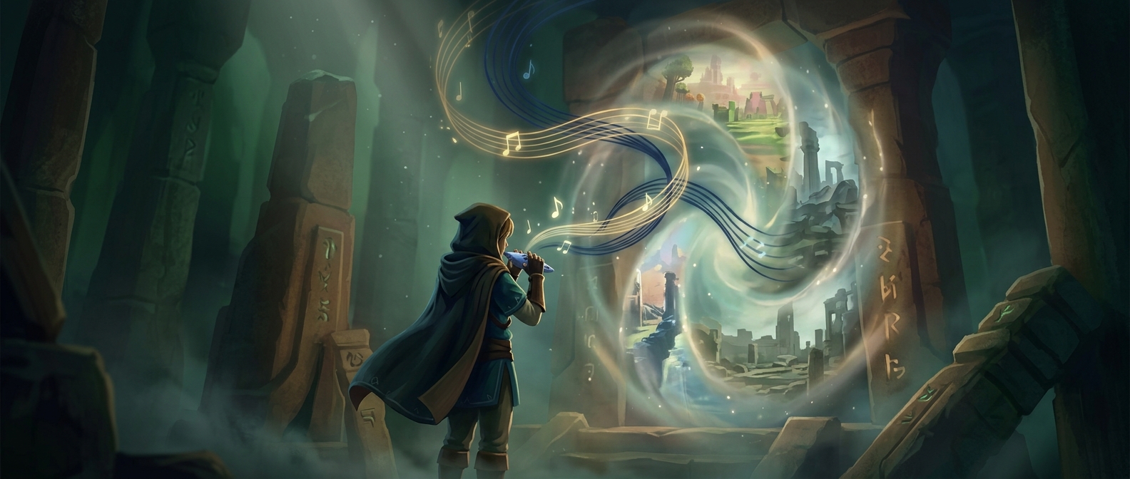 Музыканты в Zelda играют на простых окаринах, чтобы путешествовать во времени