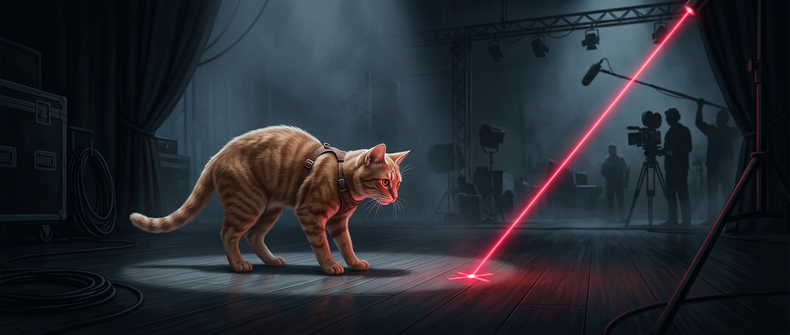 How cats hit their marks on film sets