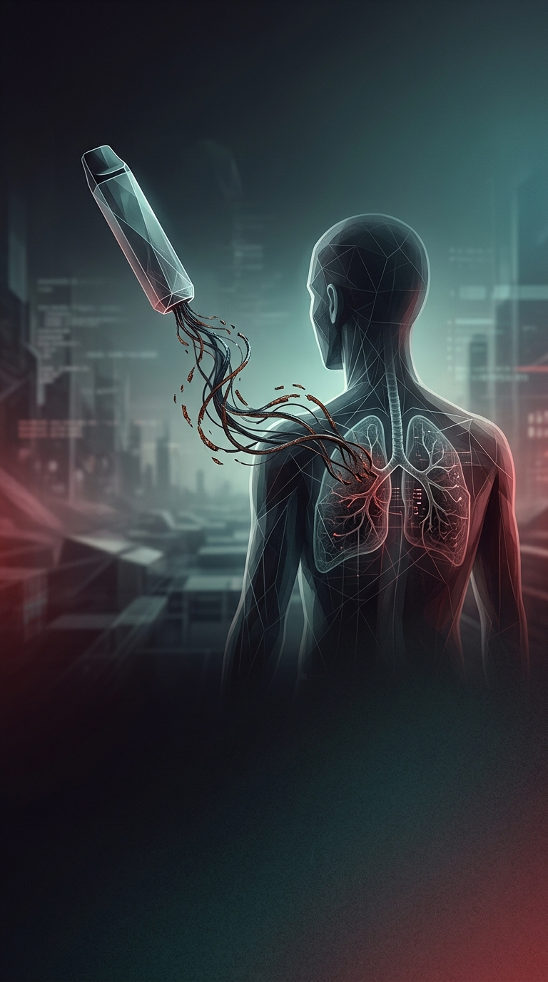 What hidden danger is inhaled into your lungs almost every time a disposable vape pen runs low on juice?