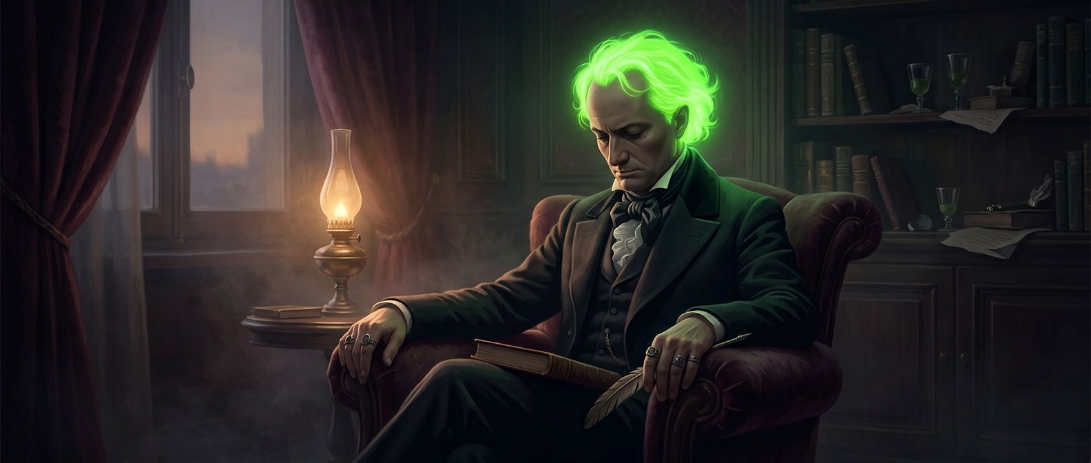 When Baudelaire dyed his hair neon green