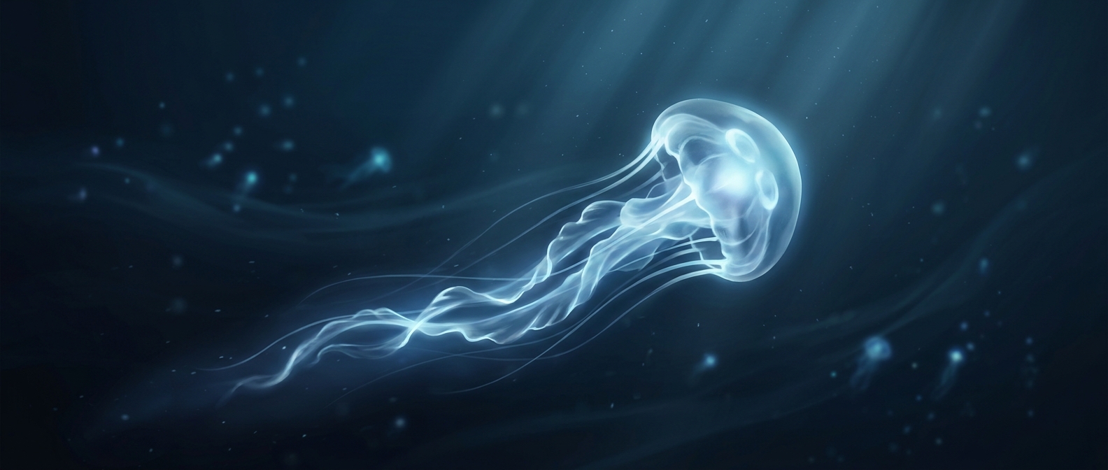 Jellyfish travel by pulsing their bellies