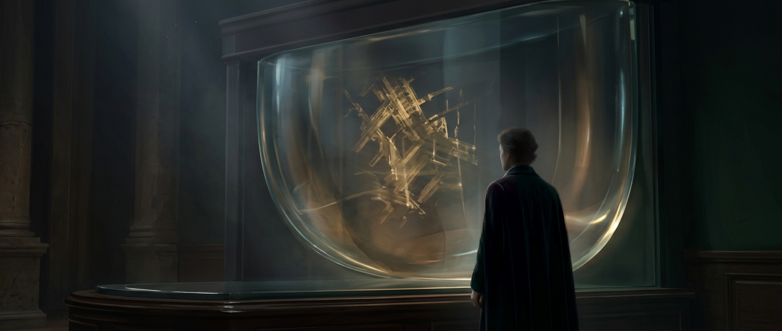 Curved glass tricks your brain into seeing things