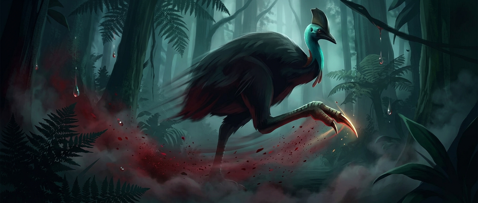 The bird that can disembowel an attacker