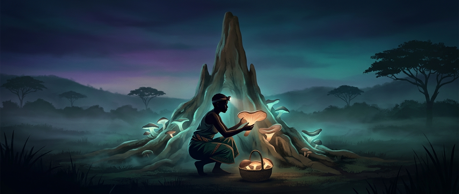 Why Zambia's giant mushrooms grow on termite mounds