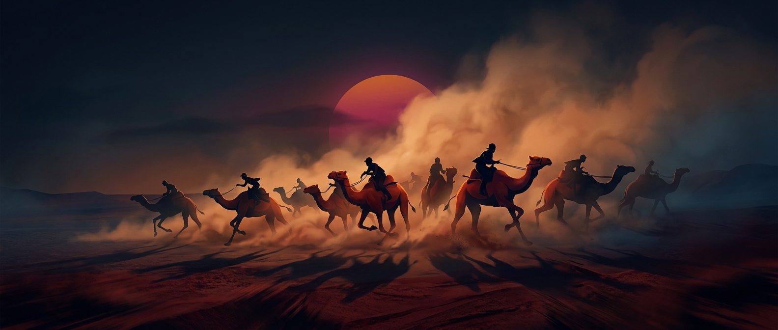 Australia holds races where jockeys ride camels