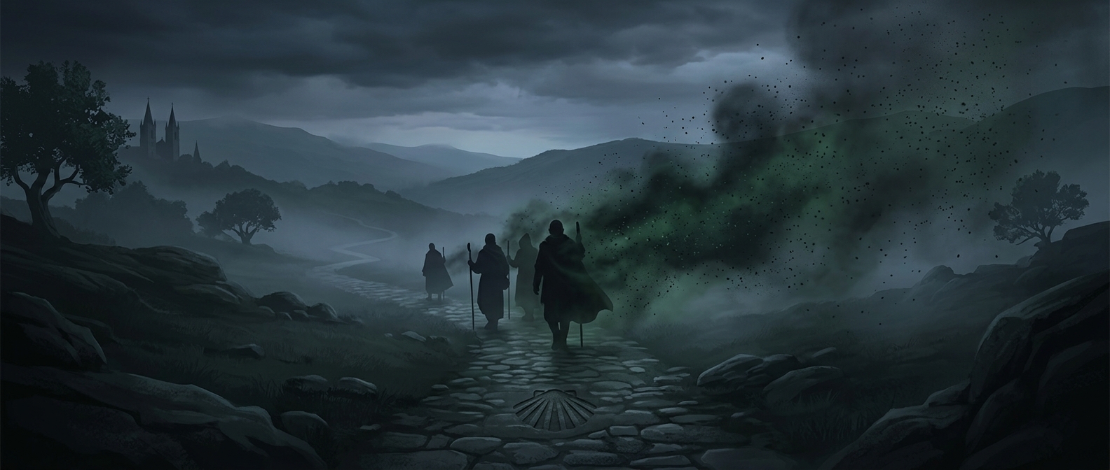 The pilgrimage route that helped spread the Black Death
