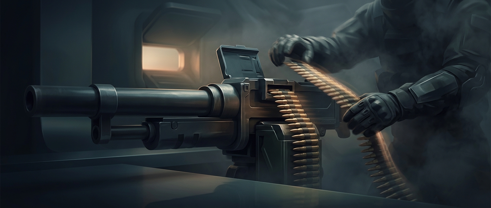 Why heavy machine guns look so fast to reload in games