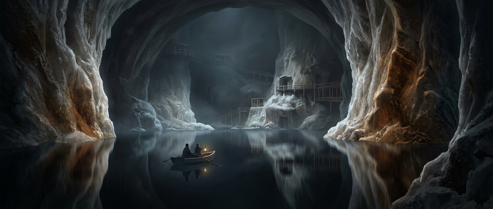 Romania's underground lakes look like the underworld