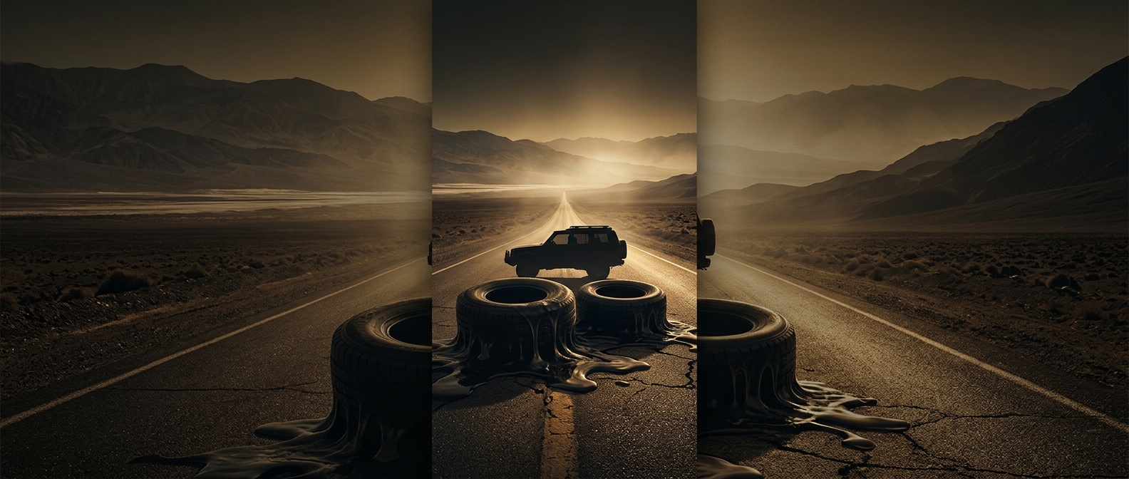 When Death Valley roads start melting tires
