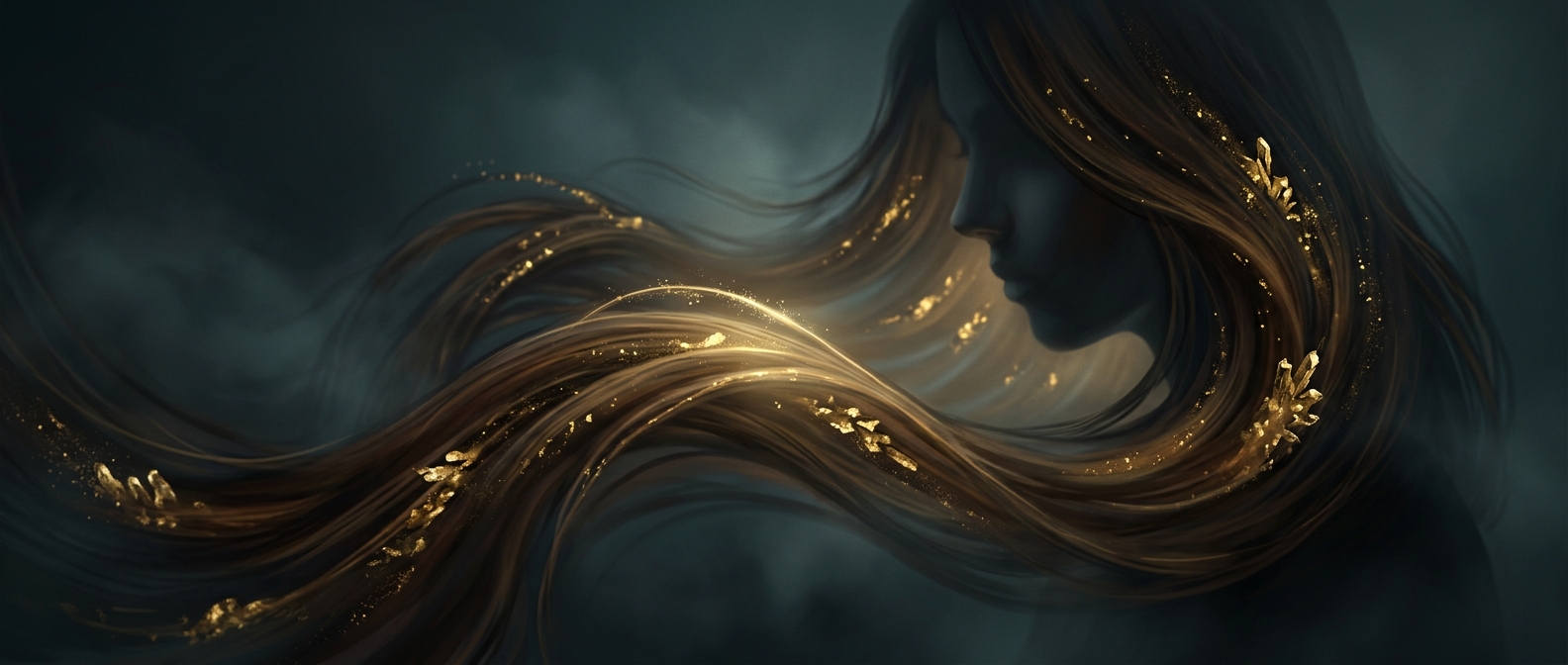 There’s trace gold in your hair
