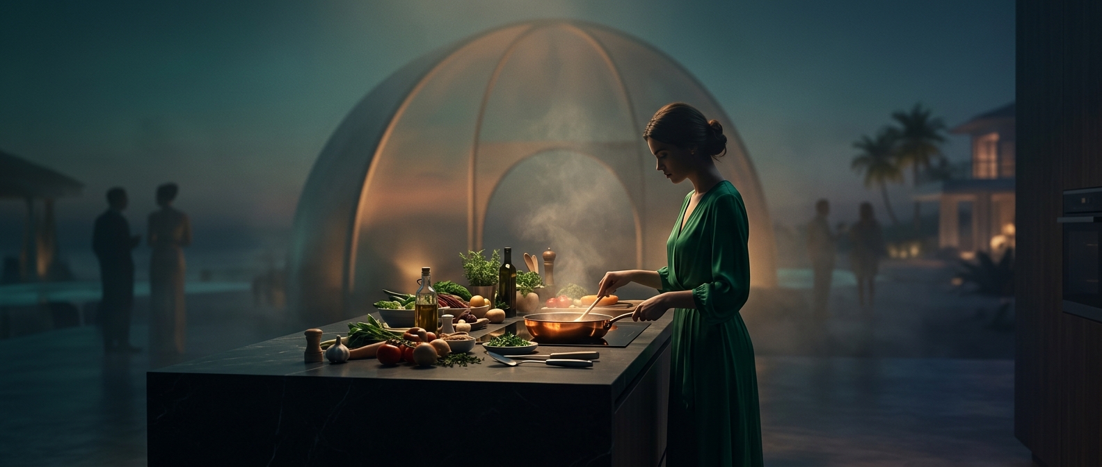 Reality dating contestants cook their own daily meals
