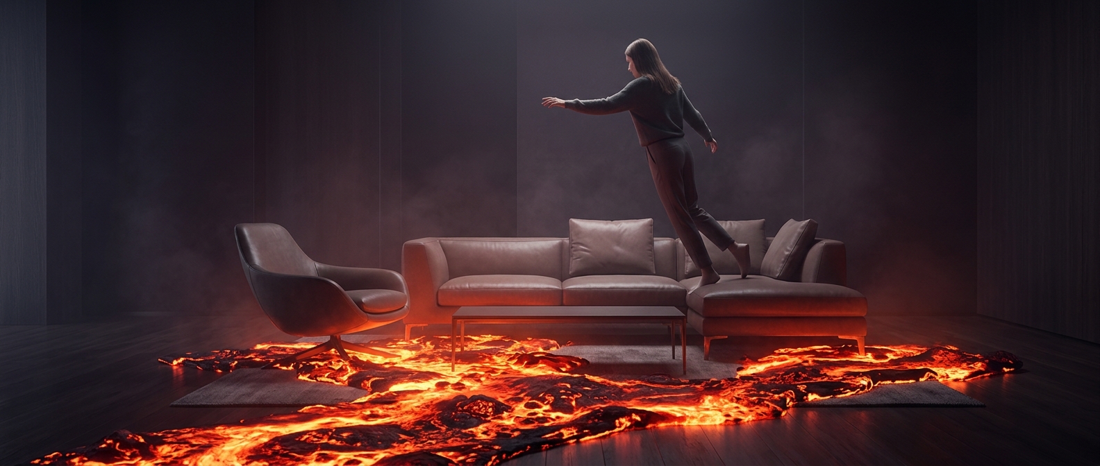 Why Floor Is Lava endangers the furniture