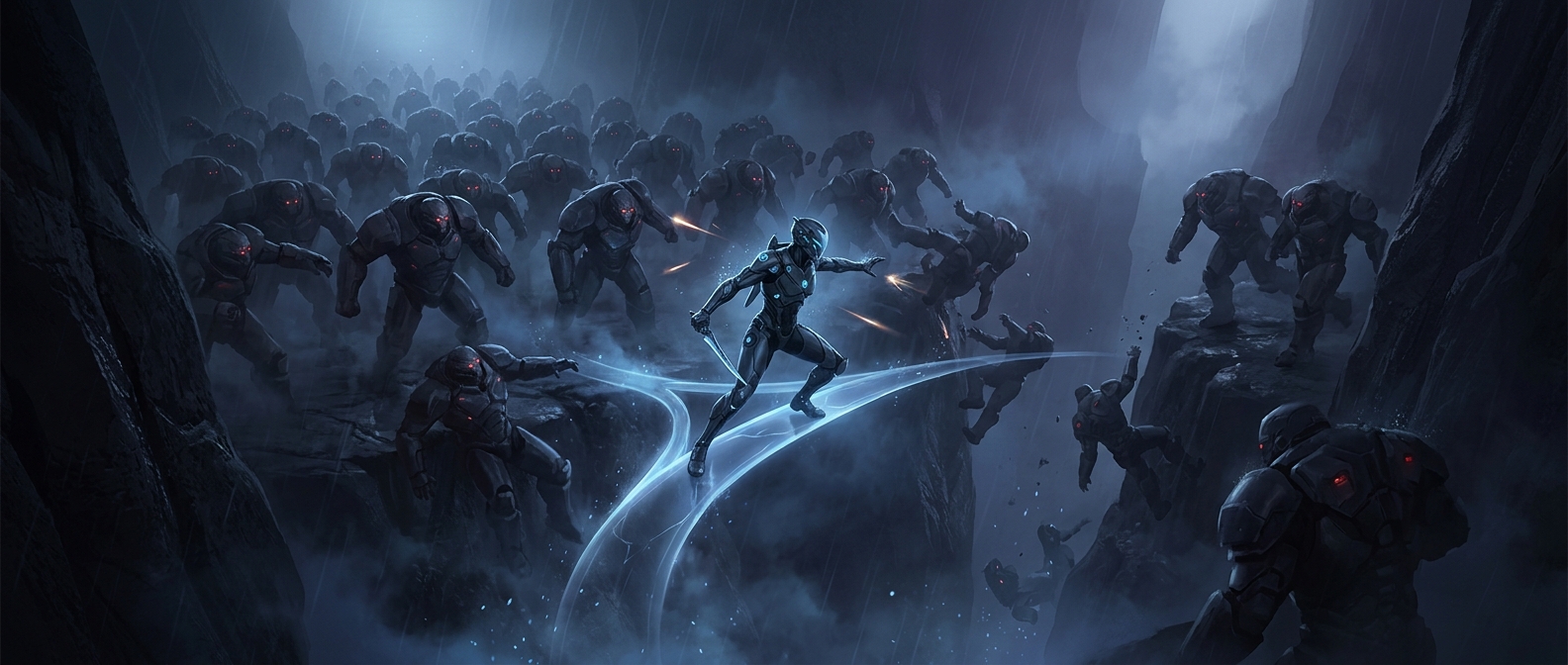 Micromanagement allows one unit to defeat massive squads