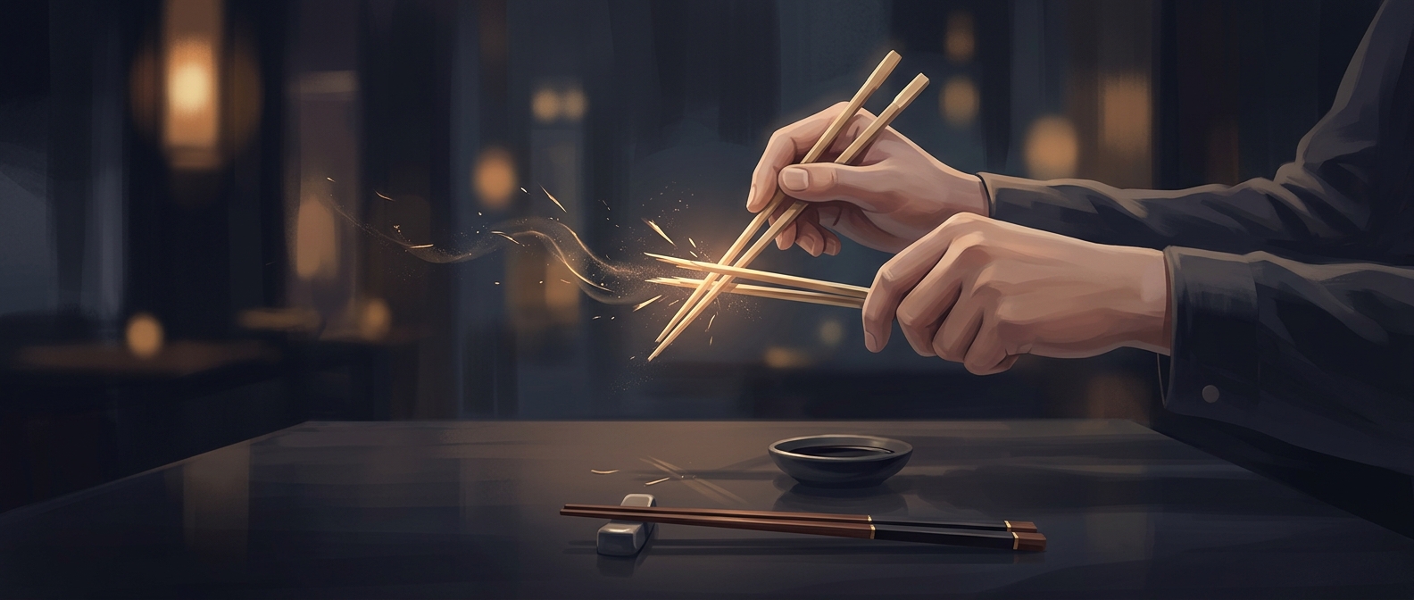 Why rubbing chopsticks can insult the restaurant